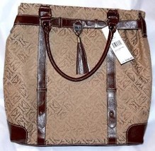 Jones NewYork Khaki/Walnut Large Handbag MSRP:$108 Style 3667342 - £46.19 GBP