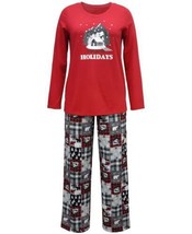 allbrand365 designer Womens Plus Size Cabin Patchwork Pajama Set, 1X - $39.59