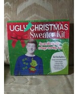 Ugly Christmas Sweater Kit NIP New Xmas W Stencils Felt Embroidery Floss... - £23.34 GBP