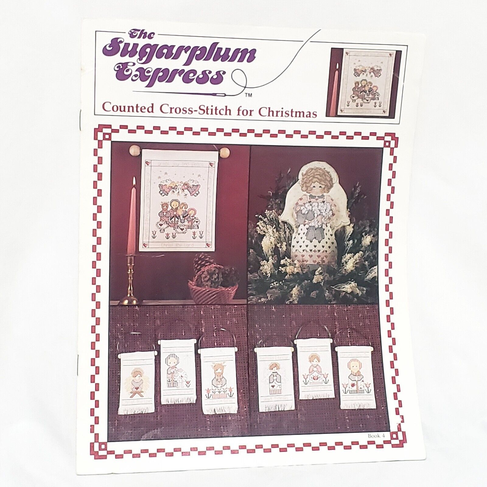 Primary image for The Sugarplum Express Counted Cross Stitch Christmas Book 4 Angel Nativity