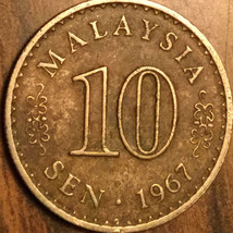 1967 Malaysia 10 Sen Coin - £1.33 GBP