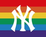 New York Yankees Pride Flag 3x5ft Banner Polyester Baseball World Series... - £12.53 GBP