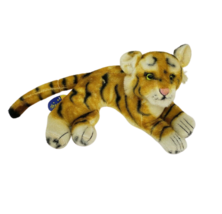 Vintage Dakin Dream Pets B EAN Gal Tiger Cub Realistic Stuffed Animal Plush Mohair - £37.21 GBP