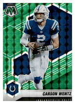 2021 Panini Mosaic Green Mosaic Prizm Carson Wentz Card #90 Colts - £1.49 GBP