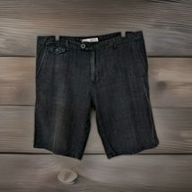 Ezekiel Shorts Men Size 33 Black Polyester Blend Chino Casual - $14.80
