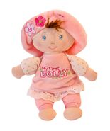 Baby Gund MY FIRST DOLLY pink soft plush girl doll 8" - $12.34