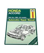 Haynes HONDA ACCORD 1984-1989 All Models Automotive Repair Manual 1221 - €8,20 EUR
