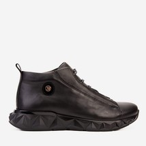 The Vertex Black Leather Men's Sneaker image 7