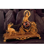 Mantel Clock Plated in Gold Certificate Authentic Spain New  - £10,587.06 GBP