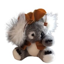 Vtg Gray White Koala Bear Stuffed Animal Plush Australia Brown Vest Hat READ - £8.89 GBP