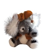 Vtg Gray White Koala Bear Stuffed Animal Plush Australia Brown Vest Hat ... - £8.85 GBP