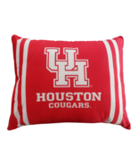 Houston Cougars NCAA Plush Logo Bed Pillows Red / White 20&quot; x 26&quot; Lot of 2 - €59,12 EUR