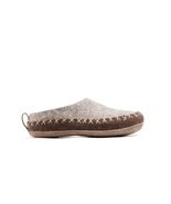 Woolly&#39;s Indoor Open Heel Slippers With Leather Sole (Natural Brown &amp; Li... - €68,22 EUR