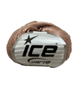 Rock Star Metallic Merino Wool Blend Yarn by Ice Yarns Light Brown 50g - £3.87 GBP