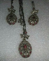 Vintage Women Silver 925 Filigree Set Necklace Bracelet Ear RING-TURKISH STYLE-R - £143.88 GBP