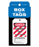 Lockout Tags, Box of 200 Tags, Locked Out - Do Not Operate, US Made OS - £44.73 GBP