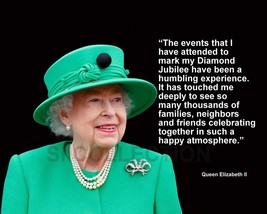 QUEEN ELIZABETH II &quot;THE EVENTS THAT I HAVE...&quot; QUOTE PHOTO VARIOUS SIZES - $86.58 MXN+