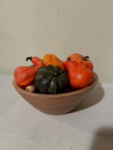 Wood Bowl full of Pumpkins and Ghourds - SALE image 2