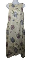 Scarlett Lace Sleeveless Dress Size 9/10 White With Multi Color Floral Women - £18.56 GBP