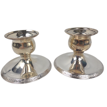 Antique The MIDDLETOWN SILVER Co Pair of Silverplate Votive Candle Holde... - $72.57