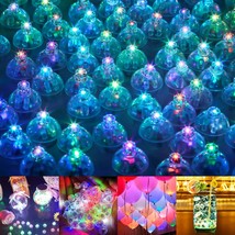 100Pcs Led Balloon Lights Multicolor, Waterproof Mini Ball Light Flash Lights Fo - £17.39 GBP