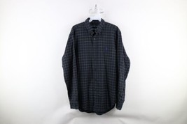 Vintage 90s Ralph Lauren Mens Medium Faded Flannel Collared Button Down Shirt - £33.42 GBP