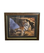 Home Interiors BENGAL TIGER PICTURE Linda Wacaster 33 X 27  Wood Frame W... - €129,36 EUR