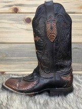 Black Jack Boots handcrafted boot in Brown and Black - size 8 B - $373.23