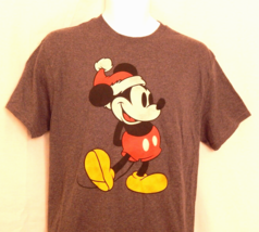 Men&#39;s T-shirt Mickey Mouse Christmas Size Medium Disney Holiday Shirt Sa... - £11.85 GBP