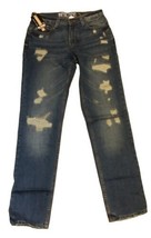 Denim Stretchy Tendy Style Straight With Slits Leg Jeans  W30 L30  - £12.36 GBP