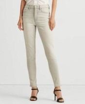 MSRP $100 Ralph Lauren High-Rise Skinny Ankle Jeans Soft Gray Size 4 - £49.78 GBP