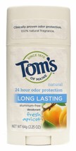 Toms of Maine Deod STK Apricot LNG Lstn - $11.46