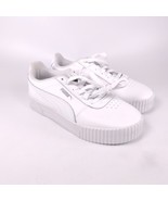 PUMA Womens Carina 370325-02 White Leather Casual Low Top Sneaker Size 6.5 - £15.48 GBP