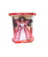 Mattel 17832 Happy Holidays Barbie 1997 Red Gold Gown Brown Hair NRFB  LotP - $47.15 CAD
