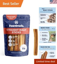 7-Inch Rawhide-Free Beef Chews - Long-Lasting Treats for Medium to Large... - $60.00