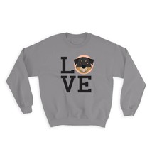 Love Rottweiler Cute : Gift Sweatshirt Dog Cartoon Funny Owner Heart Pet Mom Dad - £22.76 GBP