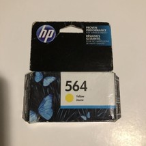 NEW Genuine HP 564 Yellow Printer Ink Cartridge CB320WN OEM Exp  12/2018 - $10.31