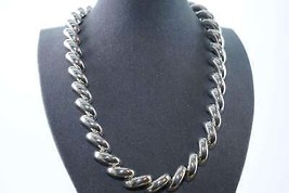 Retro Heavy Italian sterling necklace - £192.84 GBP