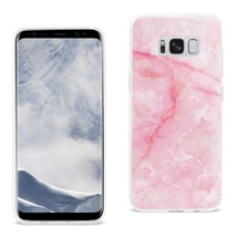 [Pack Of 2] Reiko Samsung Galaxy S8 Edge/ S8 Plus Streak Marble Cover In Pink - £20.19 GBP