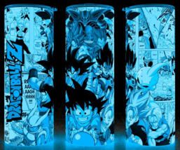 Glow in the Dark Dragon Ball Z Goku, Piccolo, Trunks Anime Cup Mug Tumbler 20oz - £17.86 GBP
