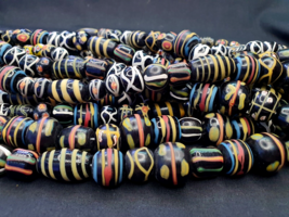 Fancy Venetian Trade Beads | African  | LONG STRAND - £102.88 GBP