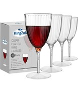 Lillian Crystal Premium Wedding/Party Wine Glasses 8oz Hard Plastic 96ct... - £22.72 GBP