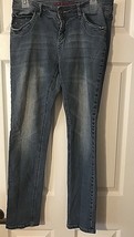Arizona Jeans Co Skinny Jeans W Embellishment Adjustable Waist Jrs Sz 18.5 Plus  - £12.41 GBP