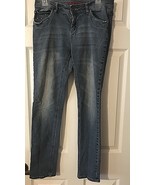 Arizona Jeans Co Skinny Jeans W Embellishment Adjustable Waist Jrs Sz 18... - £12.42 GBP