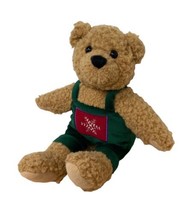 Hallmark Kissing Mistletoe  Teddy Bear Plush Brown Magnetic Mouth - £6.13 GBP