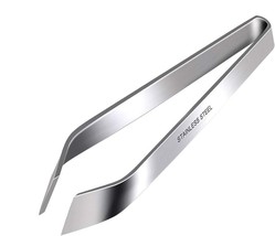 Fish Bone Tweezers, Professional Stainless Steel Slant Pliers - $13.67 CAD