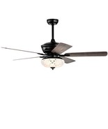 52 Inch Ceiling Fan with 3 Wind Speeds and 5 Reversible Blades-Gray - Co... - $190.64