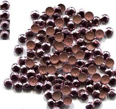 720 Rhinestuds Faceted Metal ROSE PINK 2mm Hot Fix 5 gross - £7.35 GBP