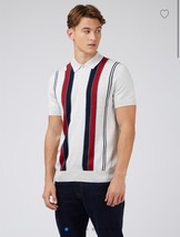 Medium Ben Sherman Men&#39;s All-Cotton Vertical Stripe Polo Shirt $109 BNWTS - $920.51 MXN