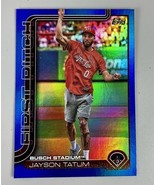 2025 Topps Series 1 Jayson Tatum First Pitch Blue Foil #’d  /150 - NM - $26.95
